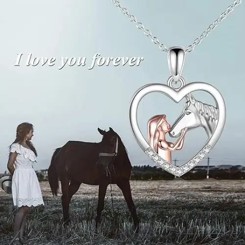 YFN Collar de niña y Caballo para niñas